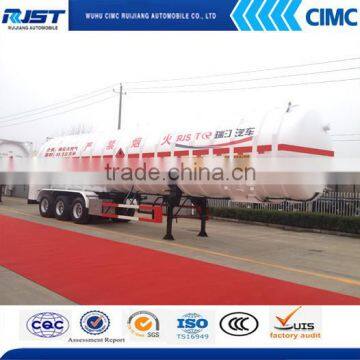 CIMC 3 Axles Cryogenic Liquid Tank Semi-trailer/fuel Tank Semi Trailer