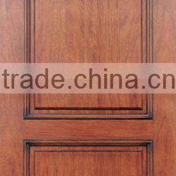 2- panel red oak hardwood door design