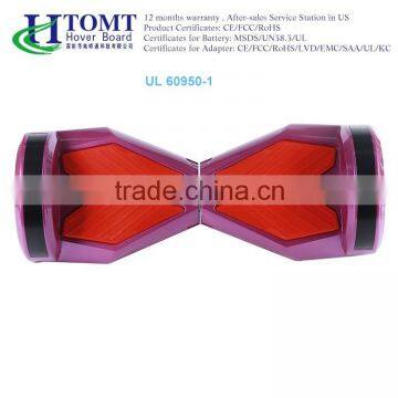 Fashion LED Light 2 wheels smart self balancing electric scooter with bluetooth and RF control balance car