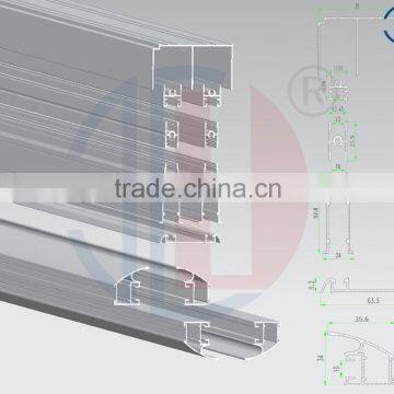 High Quality Silver Aluminium Profile For Wardrobe Sliding Door