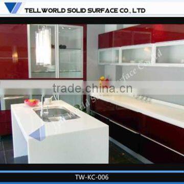 Fashion design solid surface modern italian design kitchen furniture