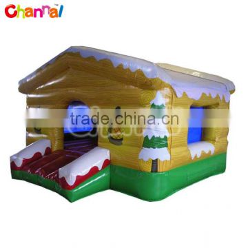 Winter Chalet inflatable jumping house, inflatable moonwalk