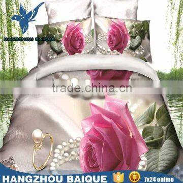 Wholesale Polyester White Florals 3D Duvet Cover Set photo-6