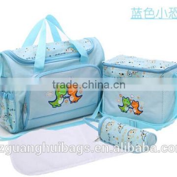 blue diaper bag backpack school use