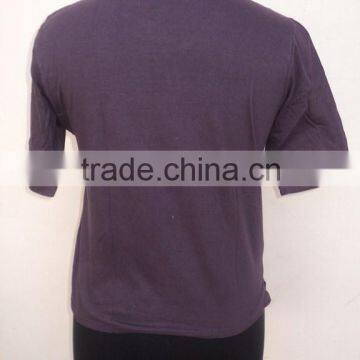 Round Neck Purple Color Screen Printed Beautiful T-shirts & Shirts / 100% Hojari Fabric T-shirts