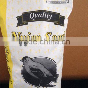 Coated polypropylene woven bag 50kg wild bird feed bag 20kg