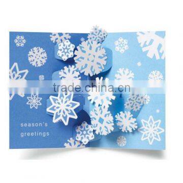 Paper Cut Greeting Card, Folded Holidays Card Retail