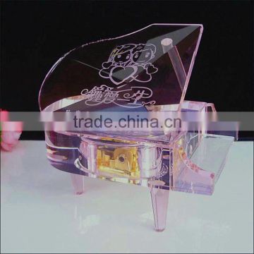 crystal glass toy piano for sale