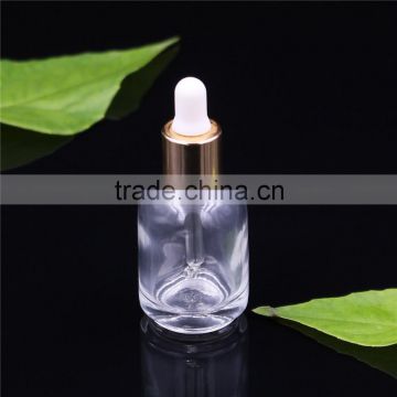 15ml clear round glass dropper bottle for essential oil