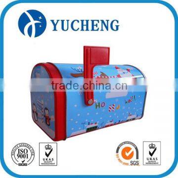 irregular gift small mailbox metal can tin box