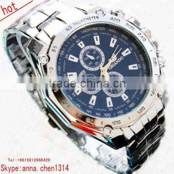 2013 new style geneva men\s stainless steel watch