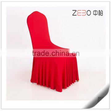 Customized Spandex Fabric Cheap Chair Covers for Wedding with Ruffles