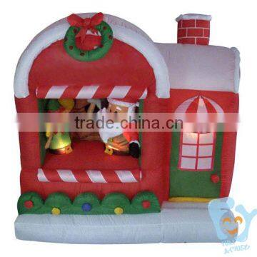 2016 new giant 0.55mm pvc tarpaulin inflatable christmas bounce house