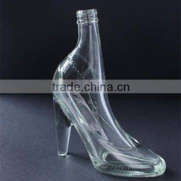 china wholesale factory price clear decorative high heeled shoes shape 170ml glass bottle/vodka glass bottle/glass wine bottle                        
                                                Quality Choice