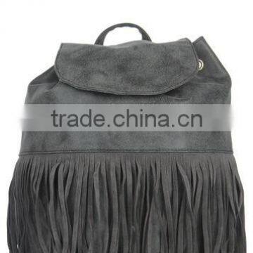 Grey Tassle Backpack for girls