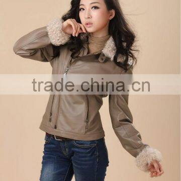 Italian Sheep With Lamb Fur Collar Women's Shirt photo-4