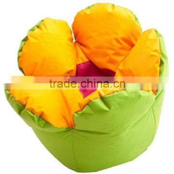 Hot sale flower blossom bean bag sofa chair