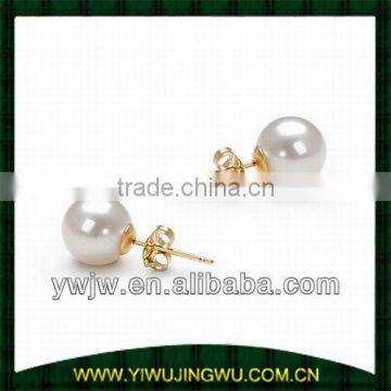 Gold Fresh Water Pearl Earring On Hotsale(JW-G6040)