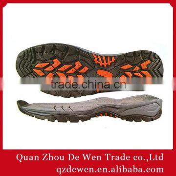 35#-46# Hiking Shoe Custom EVA Soft Rubber Outsole Women Men Size Range