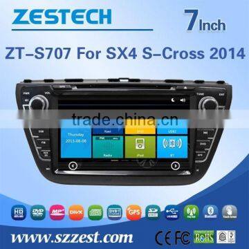 ZESTECH wholesale Chinese 2 din car dvd for Suzuli SX4 S-Cross 2014 with car dvd stereo radio /TV AM/FM