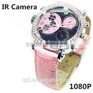 HD1080P WaterProof MINI DVR Lady Wrist Watch Hidden Camera