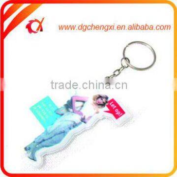 PVC LED keyring torch for girls