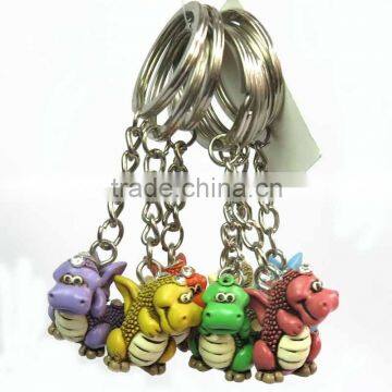 Dragon Shape Fashion Cute Shape Resin Keychain Manufacturers In China