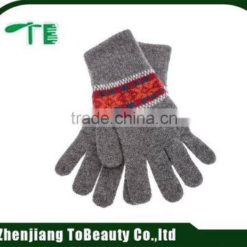 Girls Jacquard Winter Gloves