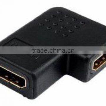 Flat 270 Degree HDMIA Female HDMIA Female 24k Gold Plated Connector