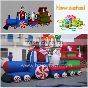 New arrival Chriatmas inflatable santa with camper