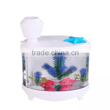 New Arrival 3 in 1 Usb Mini Humidifier Night Light Fish Tank Mist Diffuser for Home Office photo-6