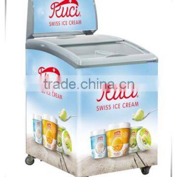 small 151L ice cream display freezer