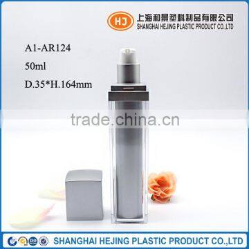 Acrylic material airless pump bottle 50ml with high quality