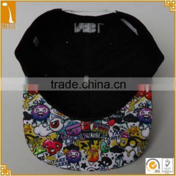 Custom 6 Panel Printed Bill 3D Embroidered Snapback Baseball Caps photo-4