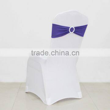 colorful spandex chair band with buckle for banquet chair cover