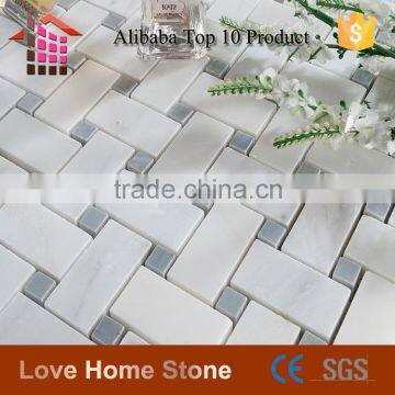 Customized Shaped Stone Mosaic Tiles, Basketweave Mosaic Tile for Wall and Floor photo-3