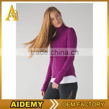 Wholesale Worktout Sports Clothing Women Fitness Spandex Yoga Jacket