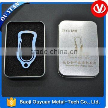 titanium wholesale bottle opener keyring