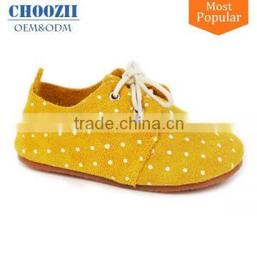 Wholesale Dot Decorating Adult Oxford Baby Shoes Leather in Bulk