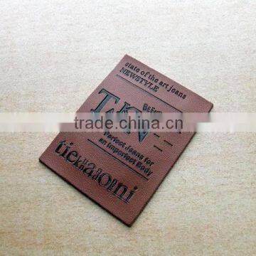 China factory price genuine leather badges