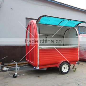 Multi-function electric street food vending cart for sale specialized design mobile hamburger vending trailer