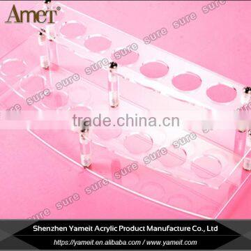 Custom Shape Modern Glass Cosmetic Product Display Stands