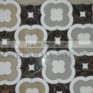 different patterns of natural marble mosaic