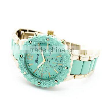 2016 Fashion Women Bezel Geneva Platinum Watch Japan Movt Water Resistant photo-2