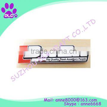 Factory supplu rectangular shape custom logo car badge