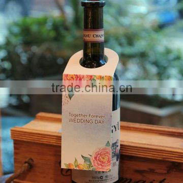 High Quality customizered hang tags for grape wine bottle of wedding