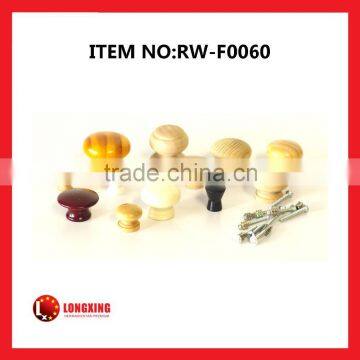 Factory Supply Natural material drawer wood door handles wood knob / wood gear knob / wooden pull