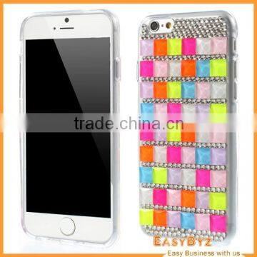 Mobile Phone Accessory Crystals Diamond Tpu Case For Iphone6