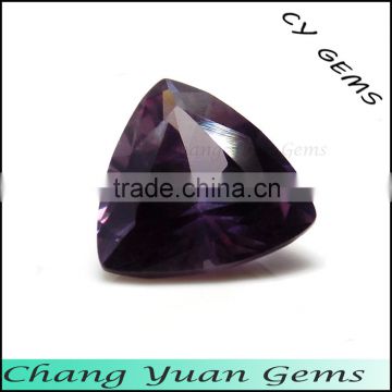 Trillion shape change color synthetic sapphire stone