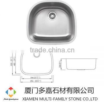 stainless steel single bowl corner sink UD-12